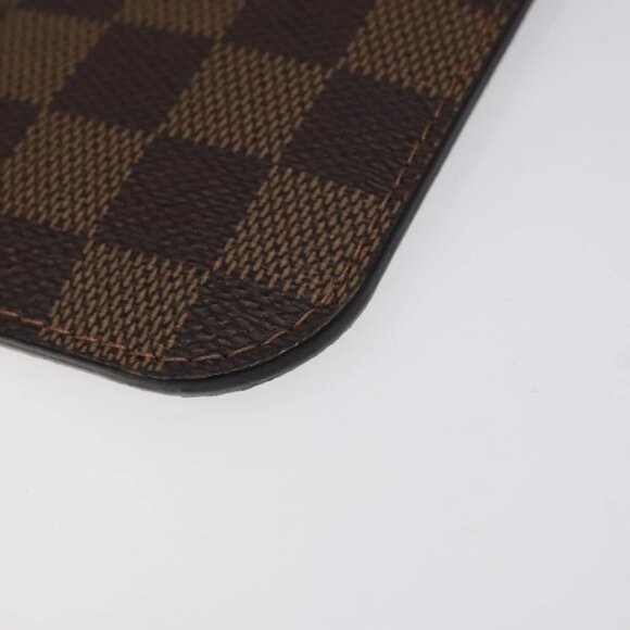 LOUIS VUITTON Damier Ebene Neverfull MM Pouch Accessory Pouch LV Auth 116283 - Picture 5 of 16